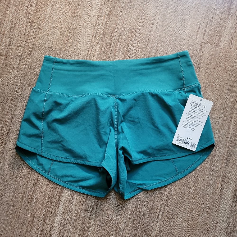 Speed Up HR Short 2.5in Teal Lagoon